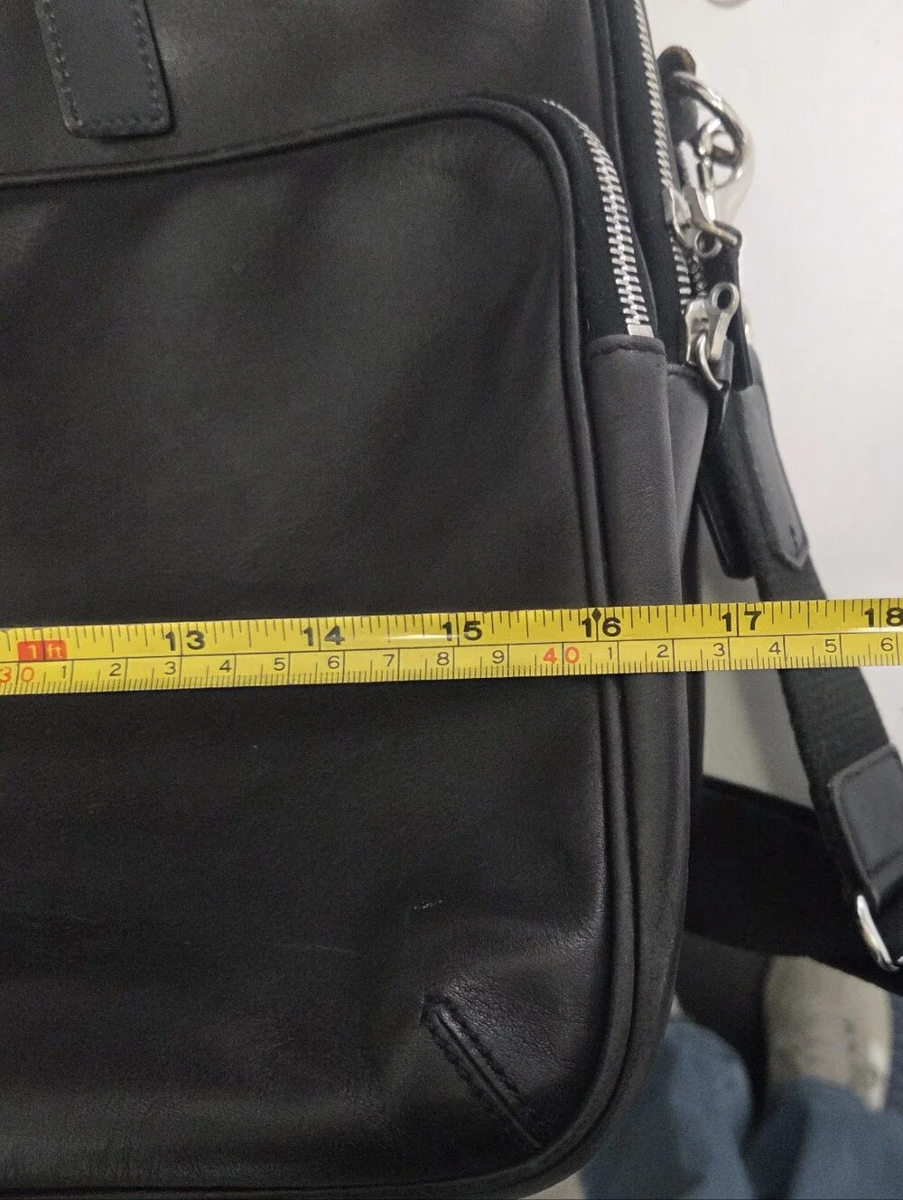 Coach Black Leather Laptop Bag Brief Case